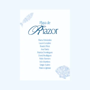 Seatting plan de la colección brisa