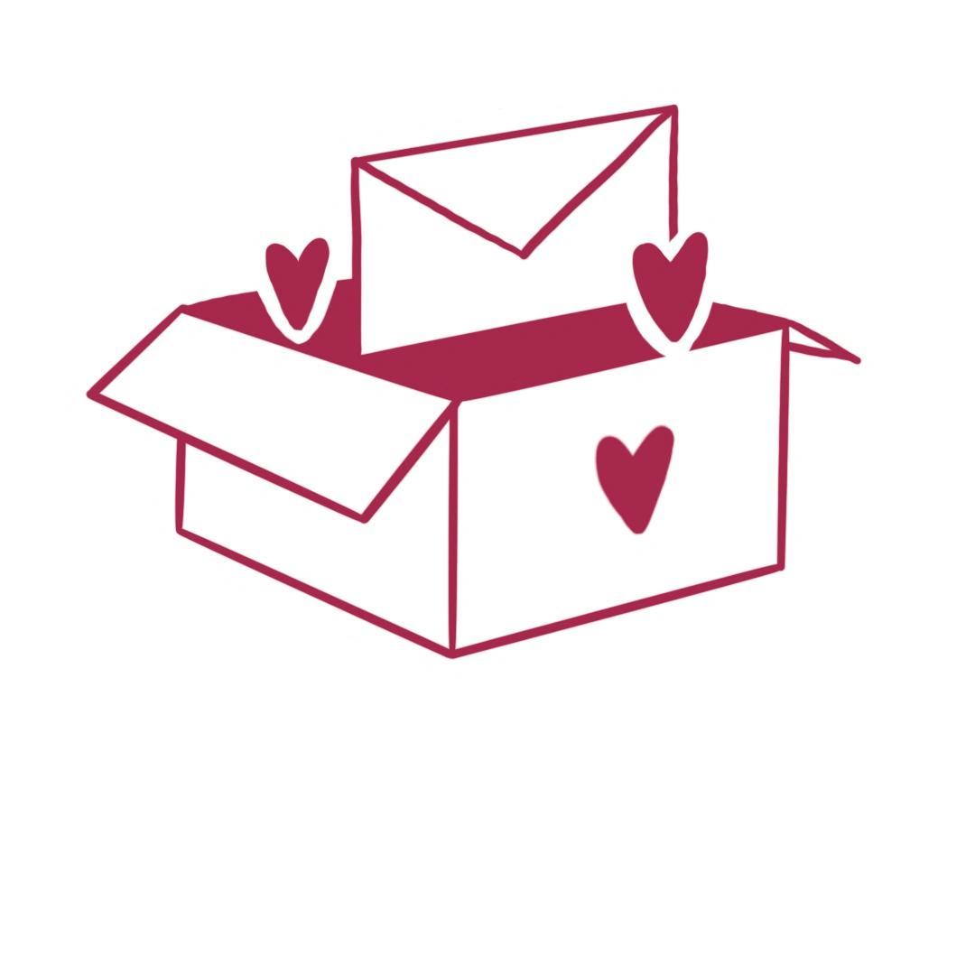 Ilustración de caja de invitaciones