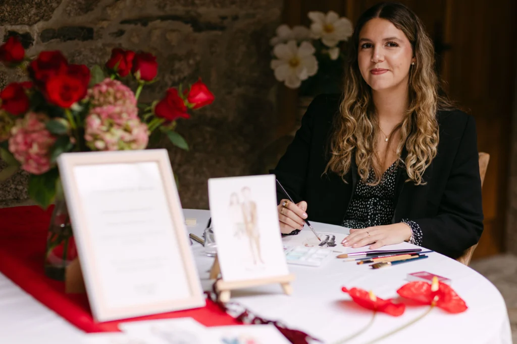 Ilustradora de bodas especializada en Live Art para Bodas